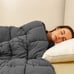 60 x 80 Premium Grey Weighted Blanket 20lbs Reduce Stress Promote Deep Sleep