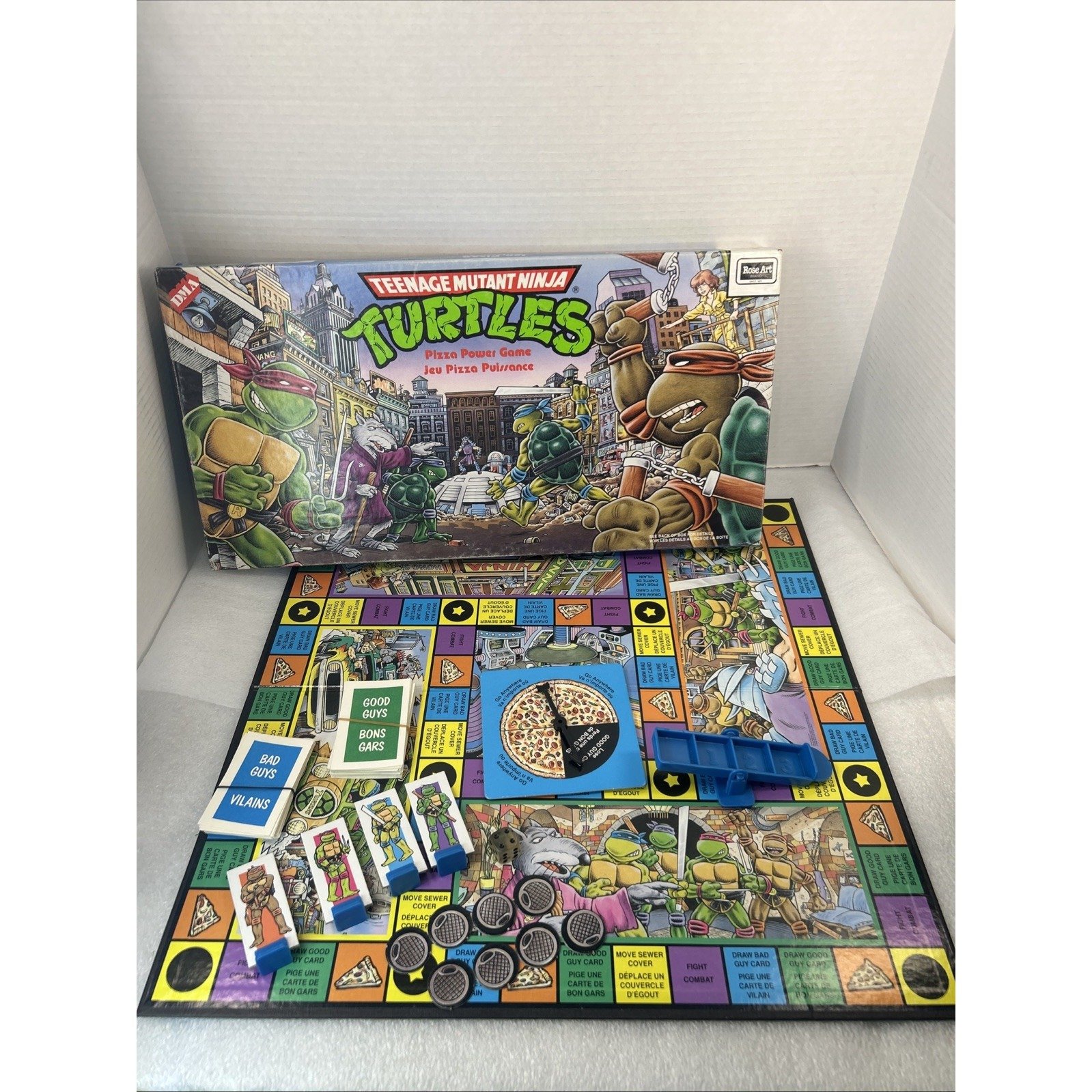 TMNT Teenage Mutant Ninja Turtles Pizza Power Game 100% Complete 1987 Vtg Read