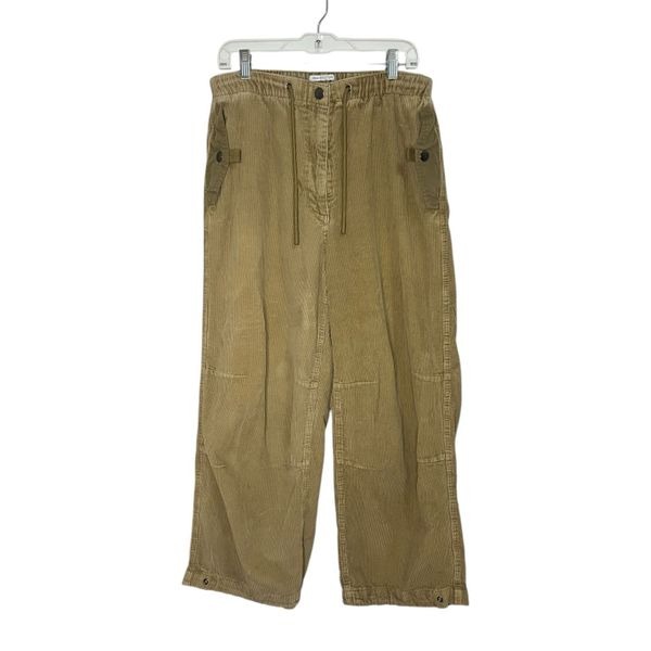 Urban Outfitters Women’s Large Corduroy Pants Khaki Wide Leg Baggy