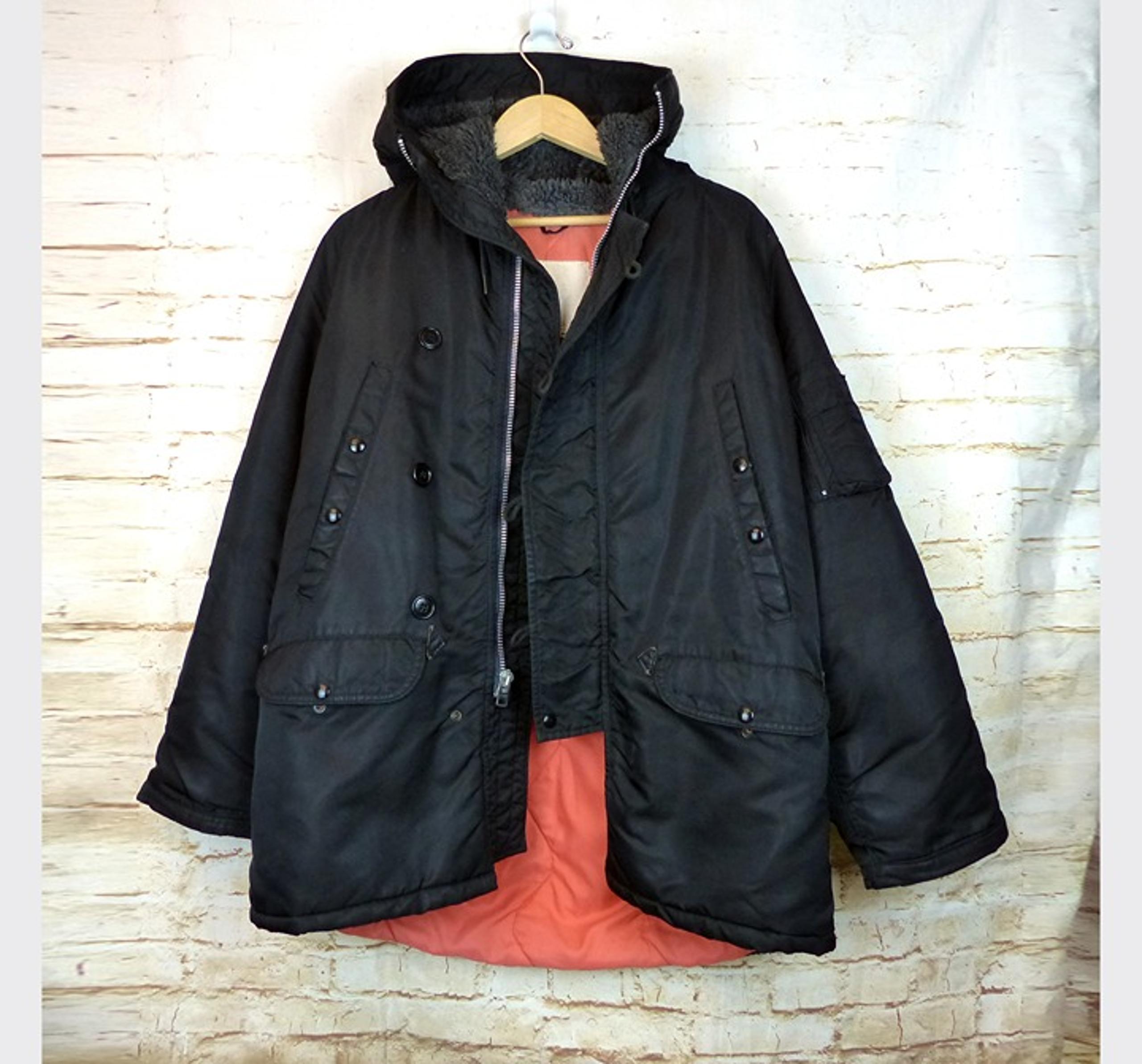 VTG Spiewak Golden Fleece N3B Snorkel Flight Parka Mens 44 Black Hood USA