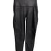 Spanx Moto Black High Rise Faux Leather Pull On Motorcycle Leggings Size Large