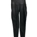 Spanx Moto Black High Rise Faux Leather Pull On Motorcycle Leggings Size Large
