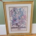 VTG Robert Furber Sept Framed 22x18 Botanical Print 12 Months of Flowers