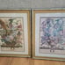 VTG Robert Furber Sept Framed 22x18 Botanical Print 12 Months of Flowers