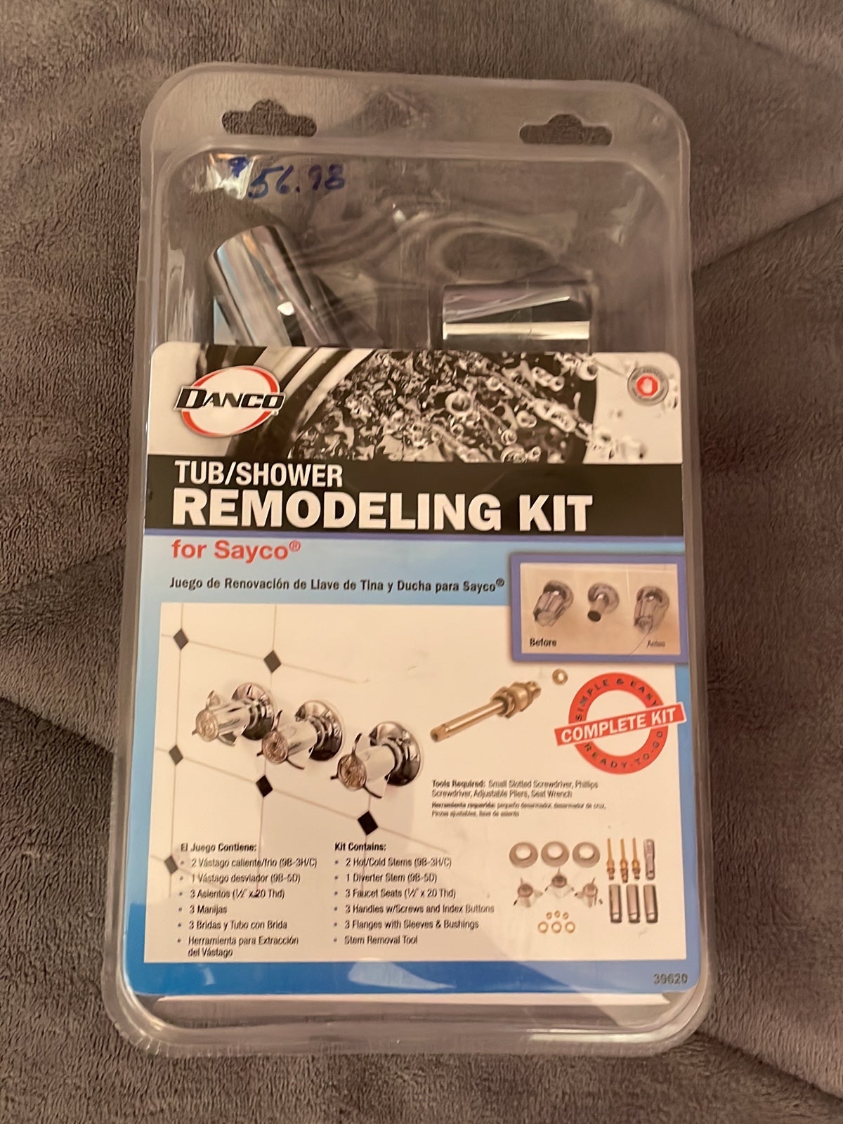 Tub shower remodel kit