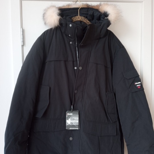 PAJAR men XL Edgar down parka jacket coat saga real fur