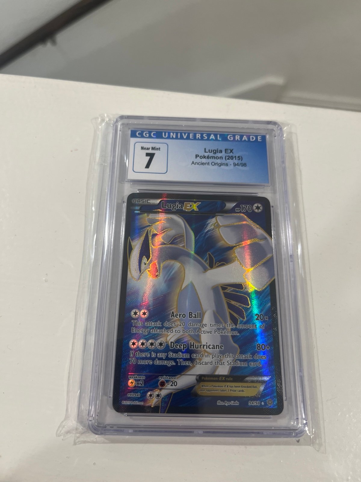Pokémon ancient origins Lugia EX full art 94/98 CGC 7