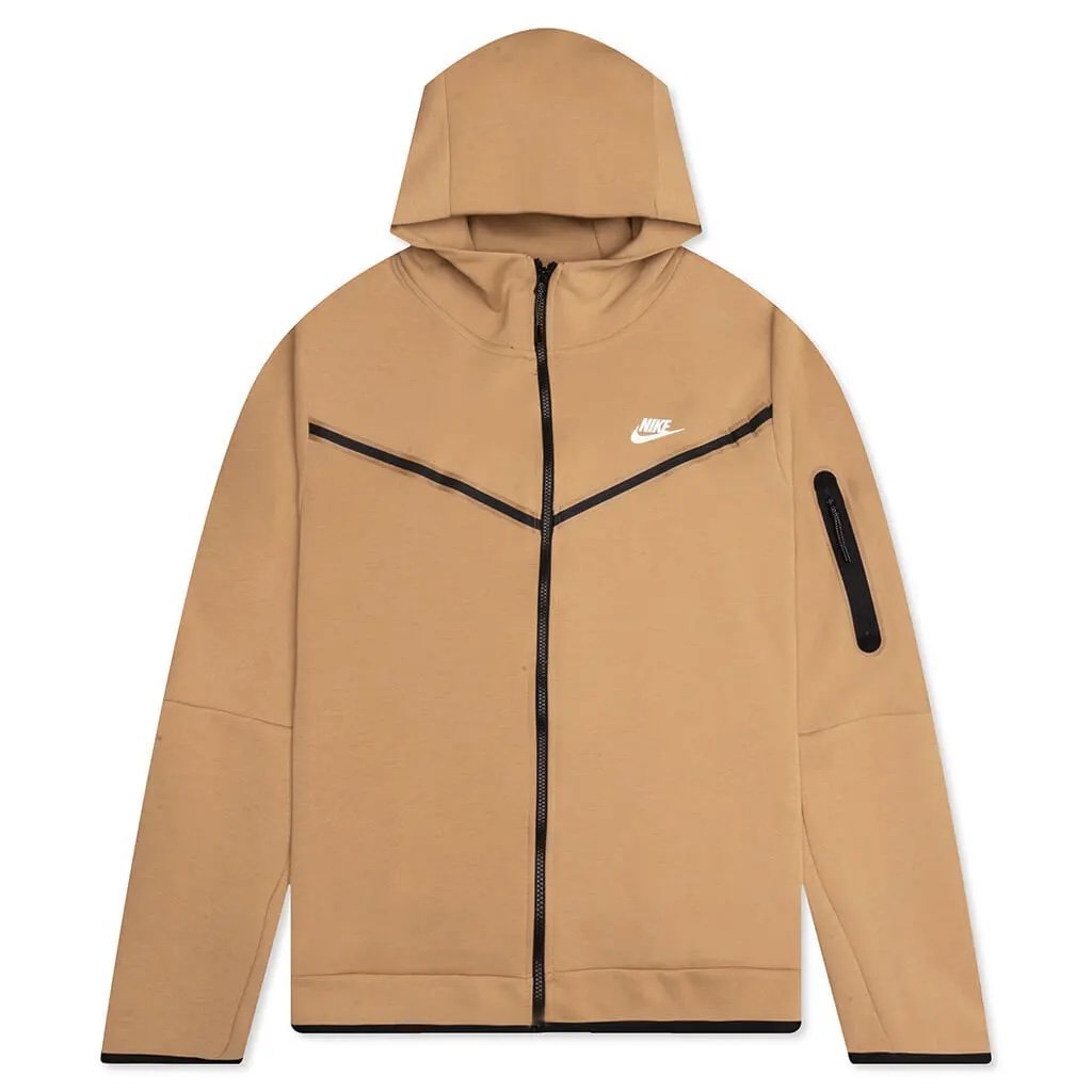 Nike Sportswear Tech Fleece Full Zip Hoodie Elemental Gold CU4489-722 Men’s 3XL