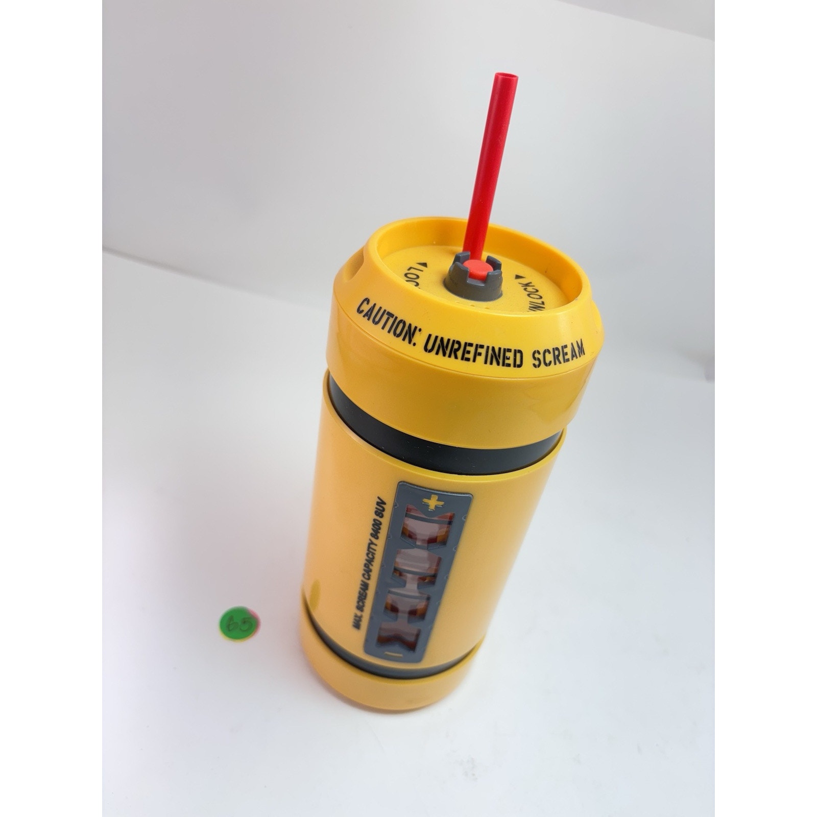 Disney Parks Monsters Inc Scream Canister Sipper Cup Water Bottle Straw Works G5