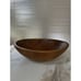 Vintage Senceni Hand Carved Wooden Salad Bowl Hand Carved Veggie Caricatures