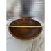 Vintage Senceni Hand Carved Wooden Salad Bowl Hand Carved Veggie Caricatures