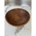 Vintage Senceni Hand Carved Wooden Salad Bowl Hand Carved Veggie Caricatures