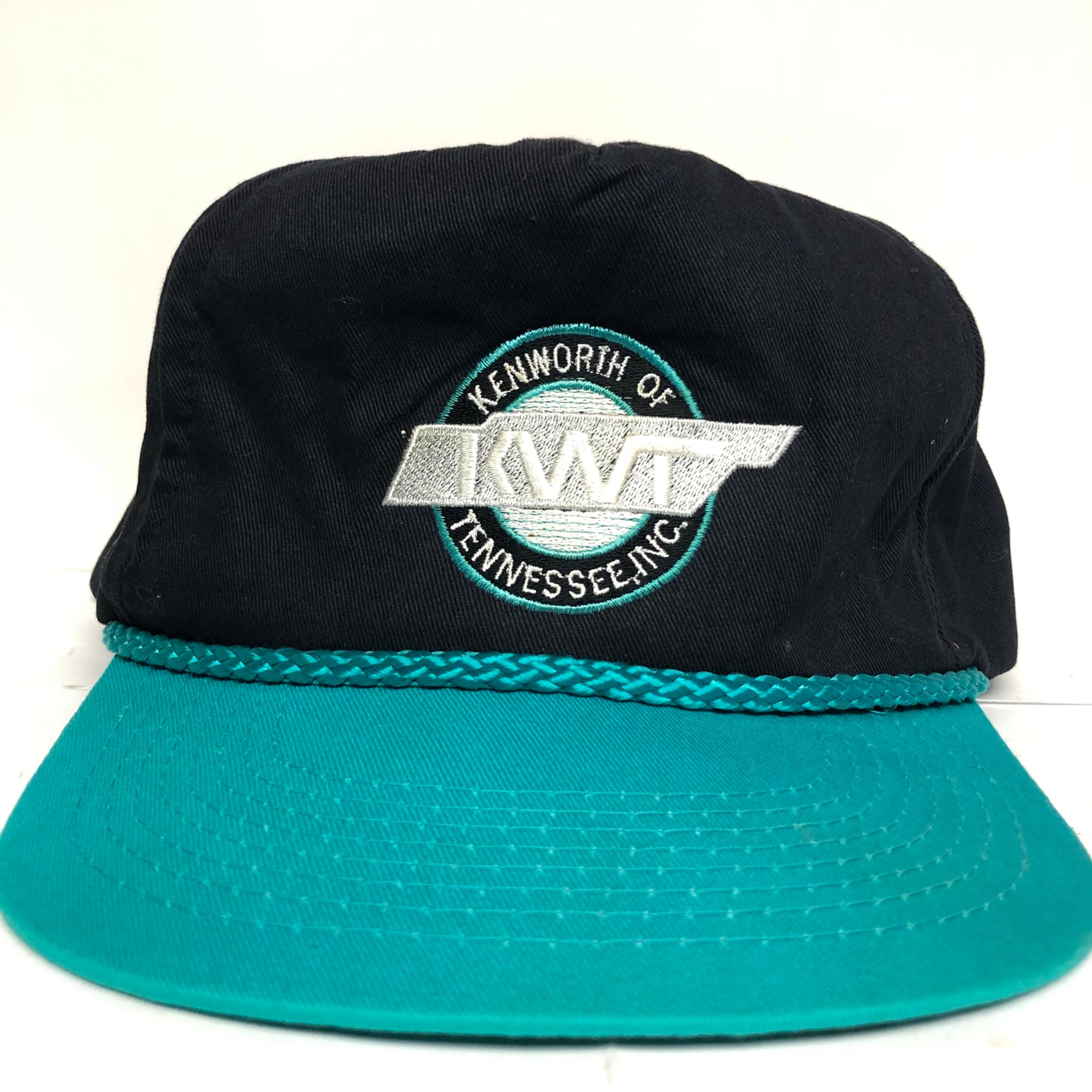 Vintage Kenworth 80s Truck Trucker Hat Black Tennessee 90s Snapback Cap NOTES