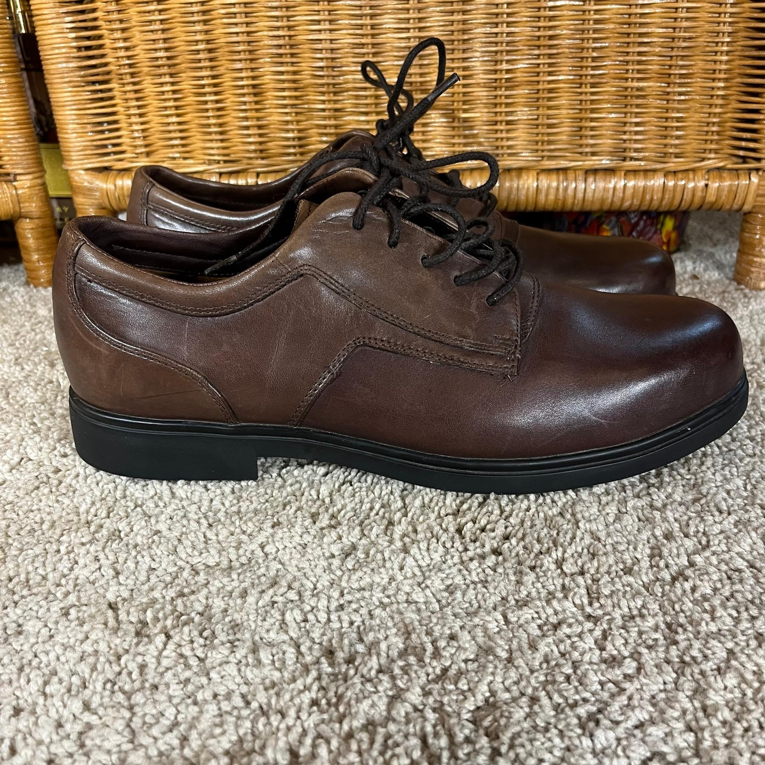 Red Wing leather dark brown lace up oxfords shoes mens 11 EUC