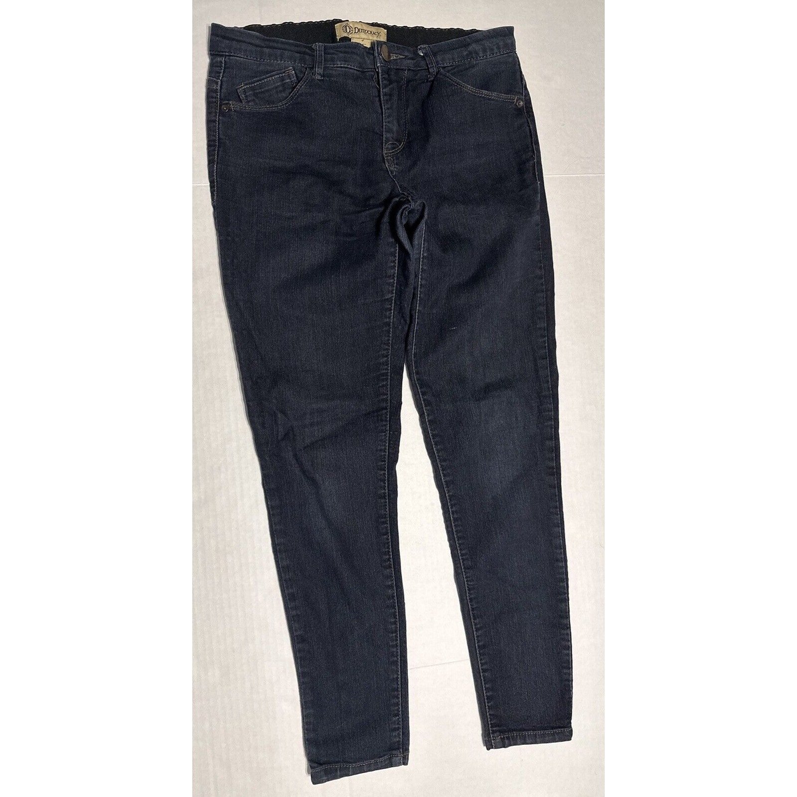 Democracy Ab Technology Size 4 Skinny Jeans Dark Mid Rise Wash Casual
