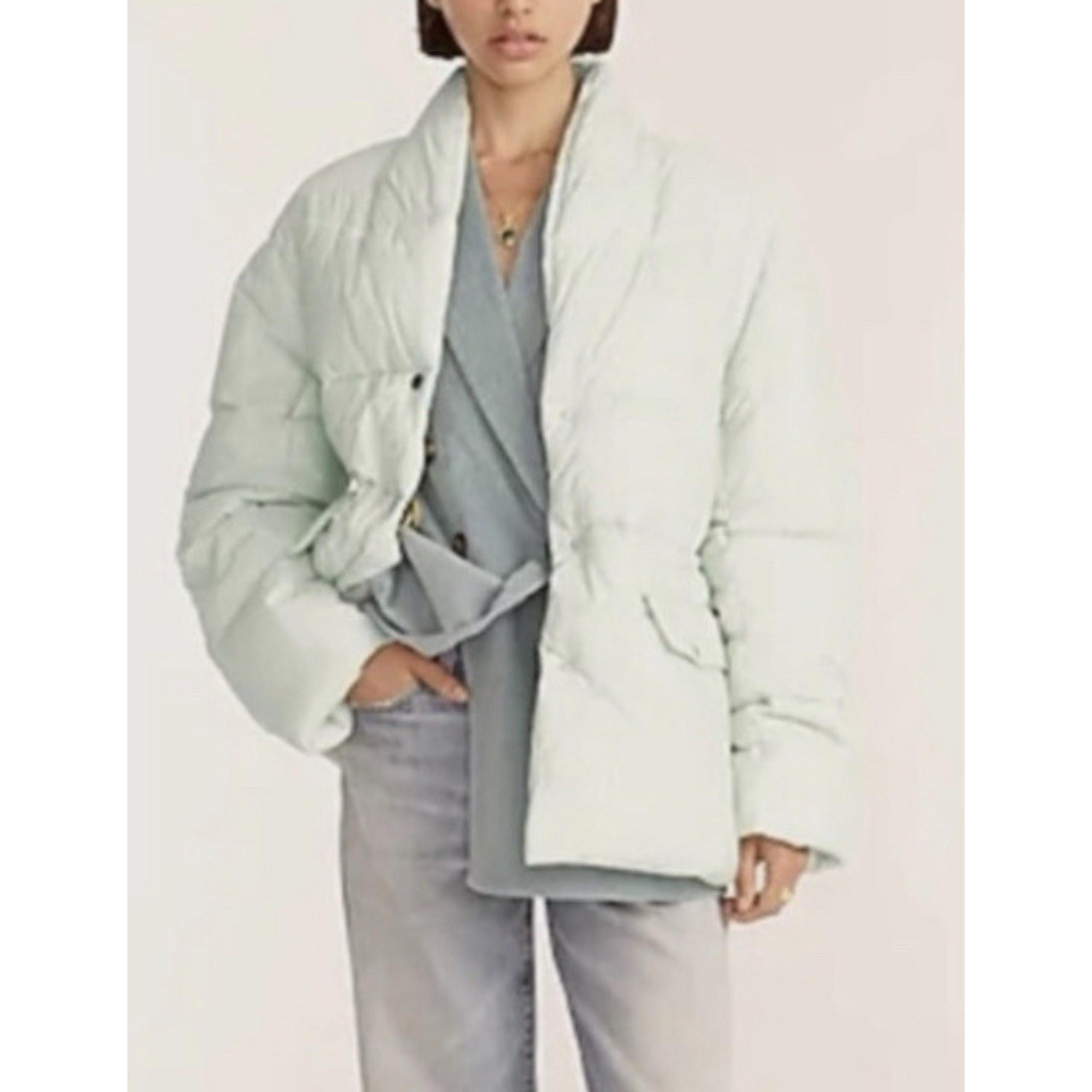 $198 J. Crew Women's Alps puffer jacket with PrimaLoft® Mint Green XXS