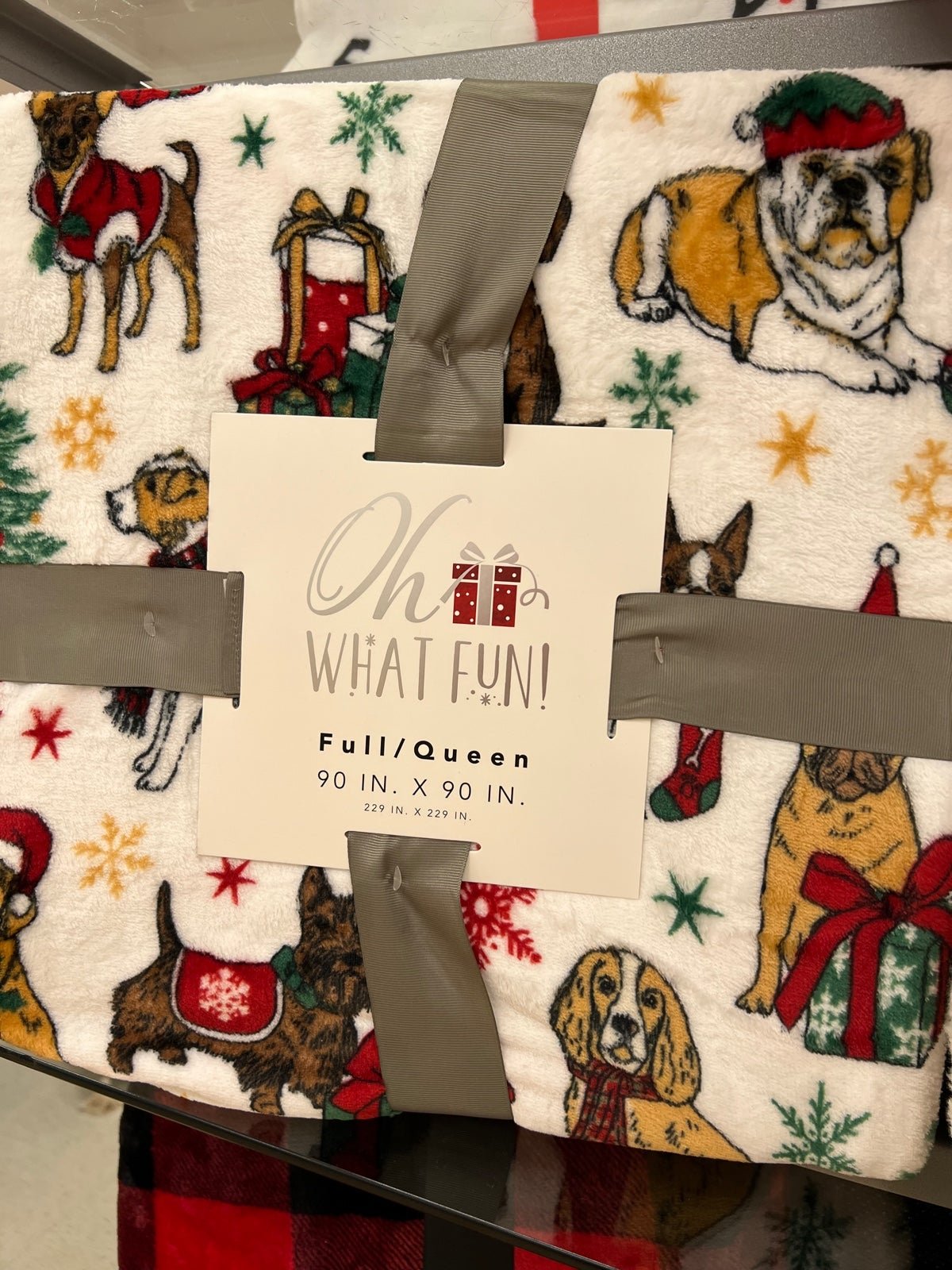 Christmas Dog Full/Queen Throw Blanket