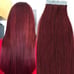 18 Tape in Human Hair Extensions #99J