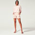 Spanx Mid Rise Stretch Twill Shorts in Light Pink NWT Sz XL Slimming 1081