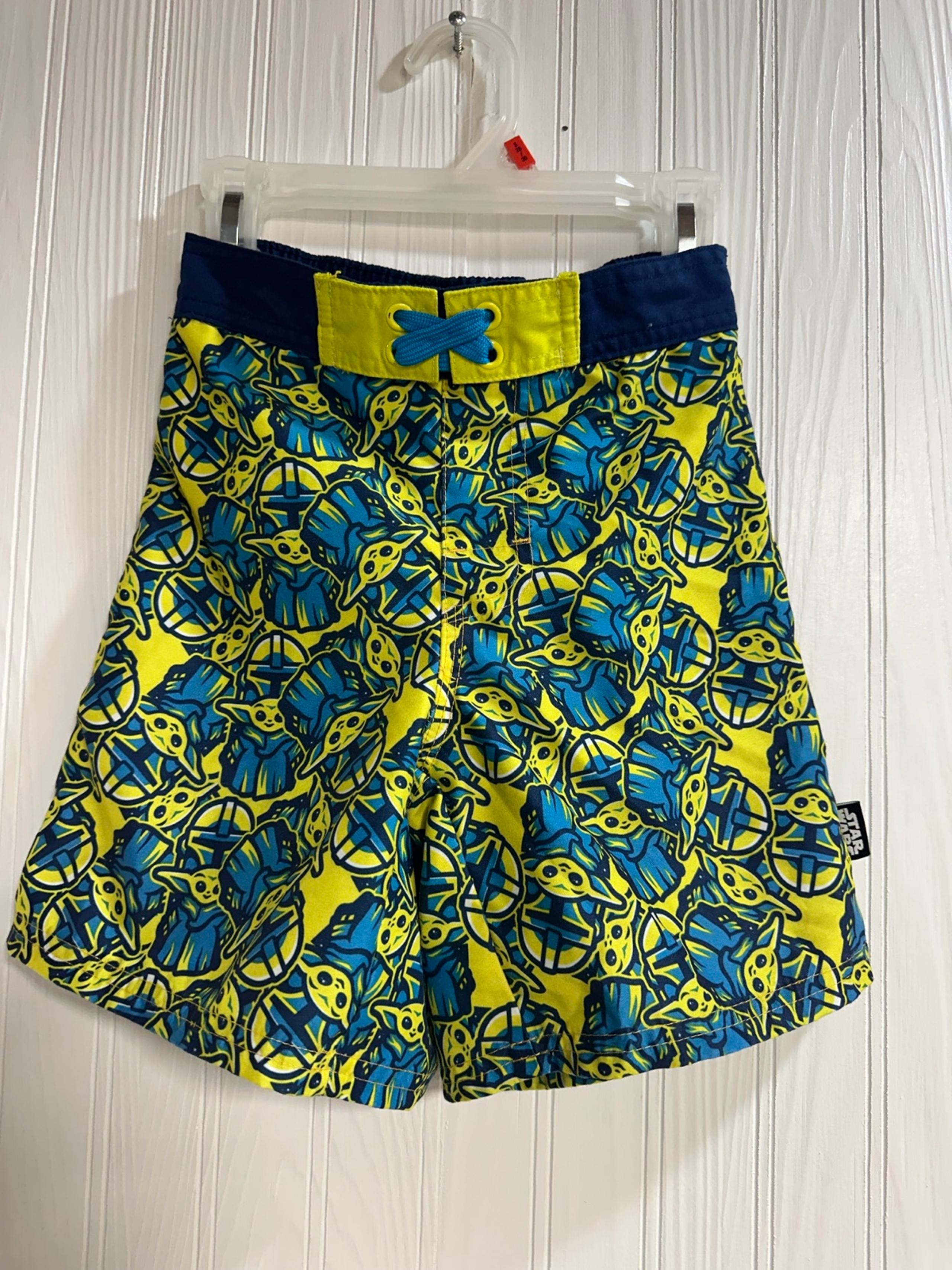 Disney Star Wars Mandalorian Baby Yoda Boys Swim Wear size 5-6