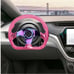 NEW JDM Universal 6-Hole 326mm Vip Pink Crystal Bubble Neo Spoke Steering Wheel