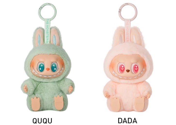 【新発売】今週の市販 Labubu have a seat Dada + Ququ ぬいぐるみ