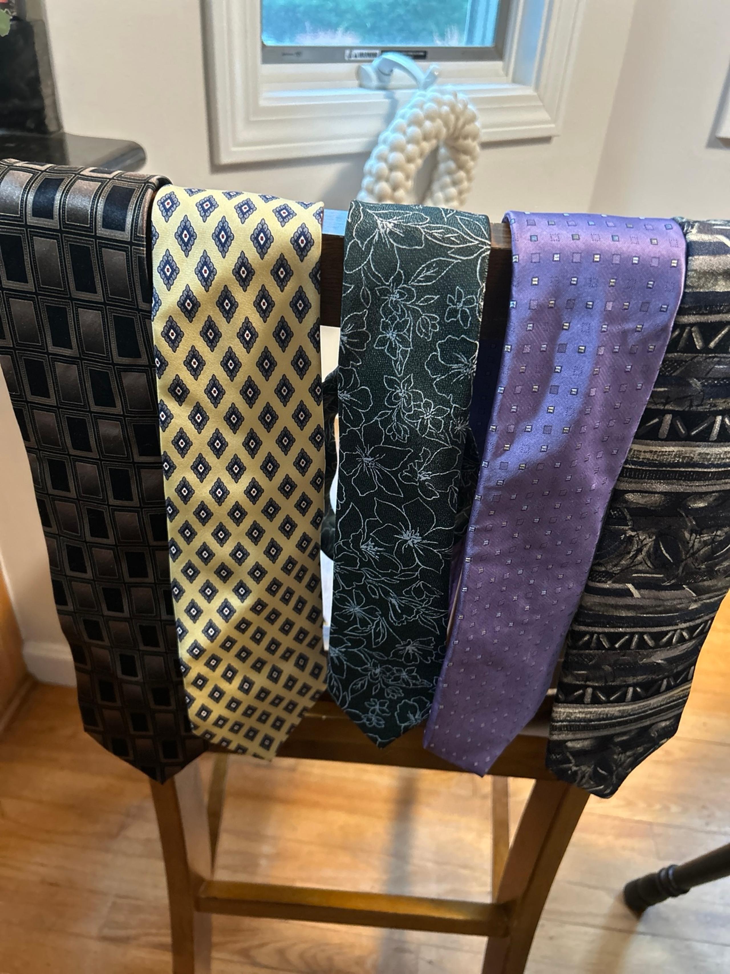 Ties lot of five Goodfellow River brand by arrow Duomo Milano silk tie