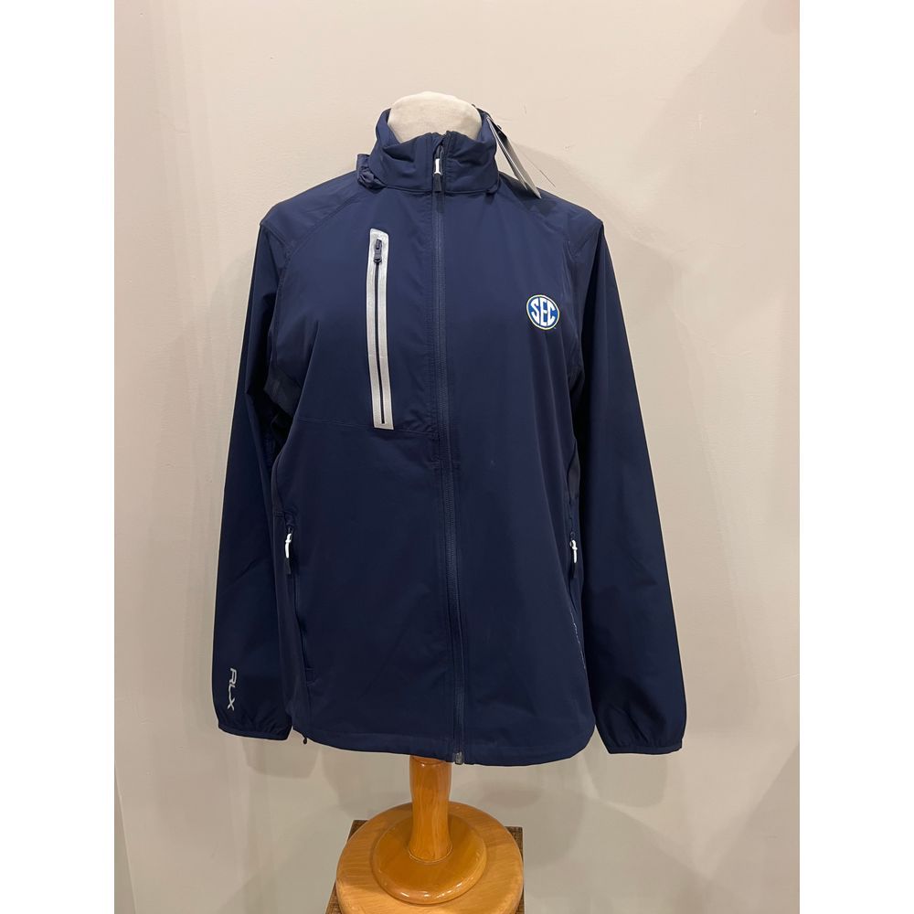 NWT RLX Ralph Lauren SEC Performance Jacket Navy Athletic Full Zip Windbreaker M
