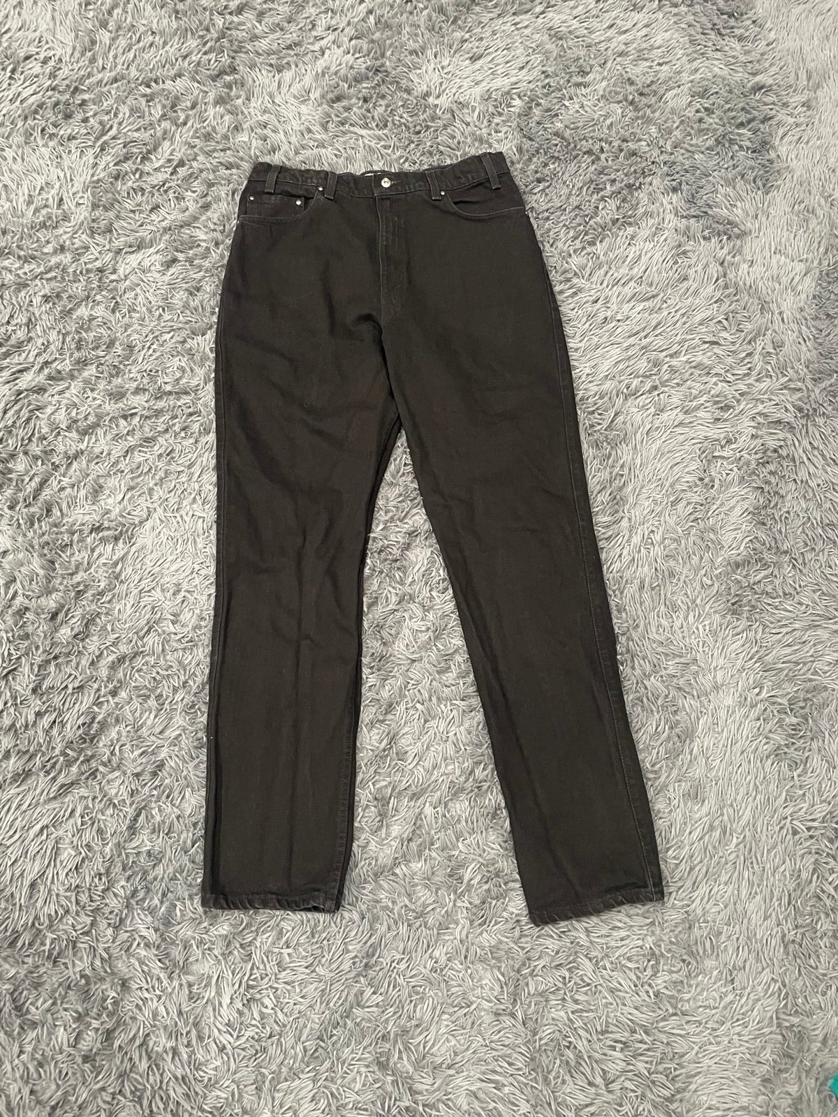 Vintage 1996 Black Levi Jeans 540 Relaxed Fit Orange Tab Size 36 X 34