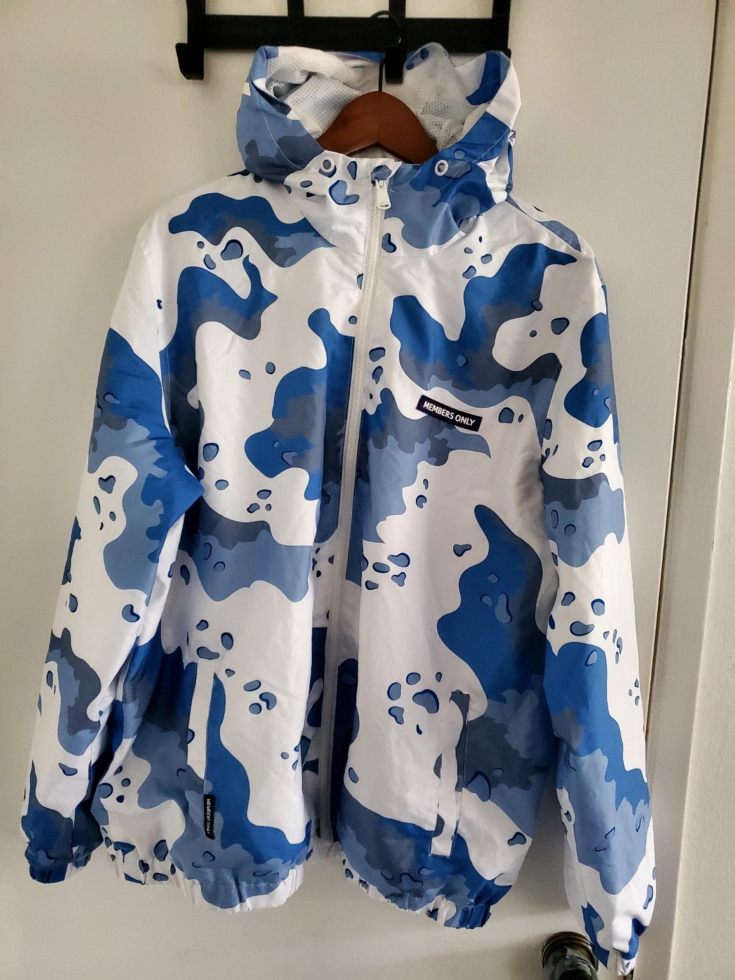 Men's Members Only Windbreaker Jacket Sz L