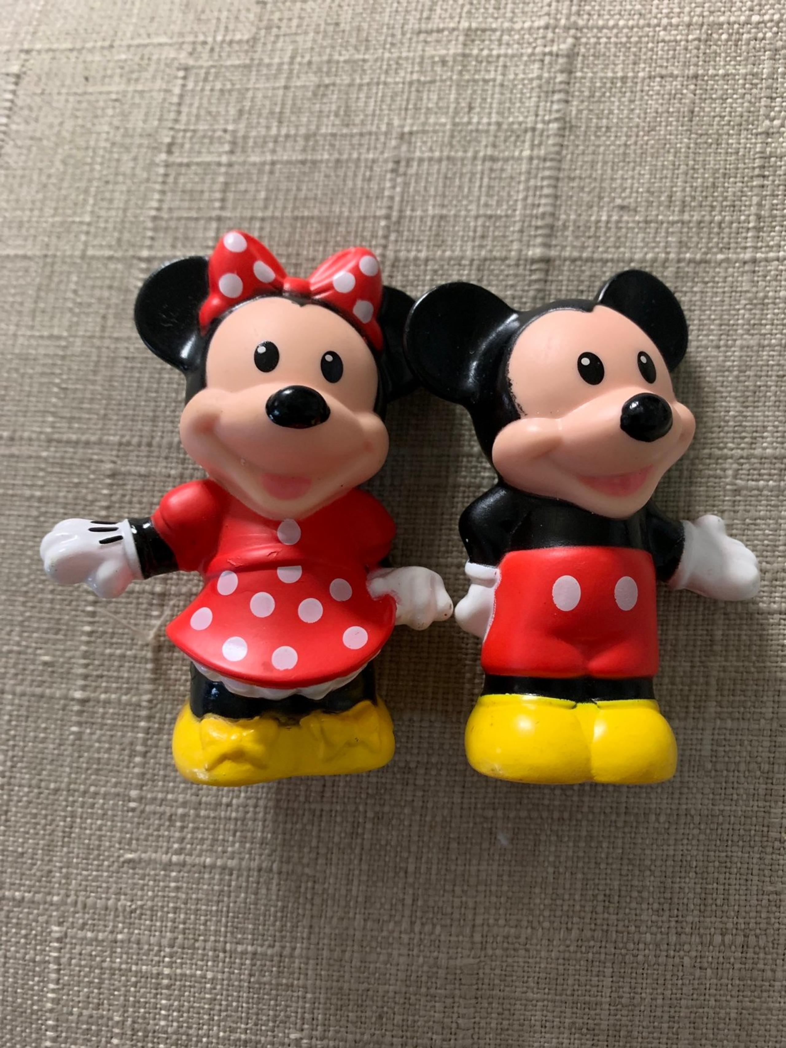 Fisher Price Little People Mickey & Minnie Mouse Figure Disney 2014 Lot of 2