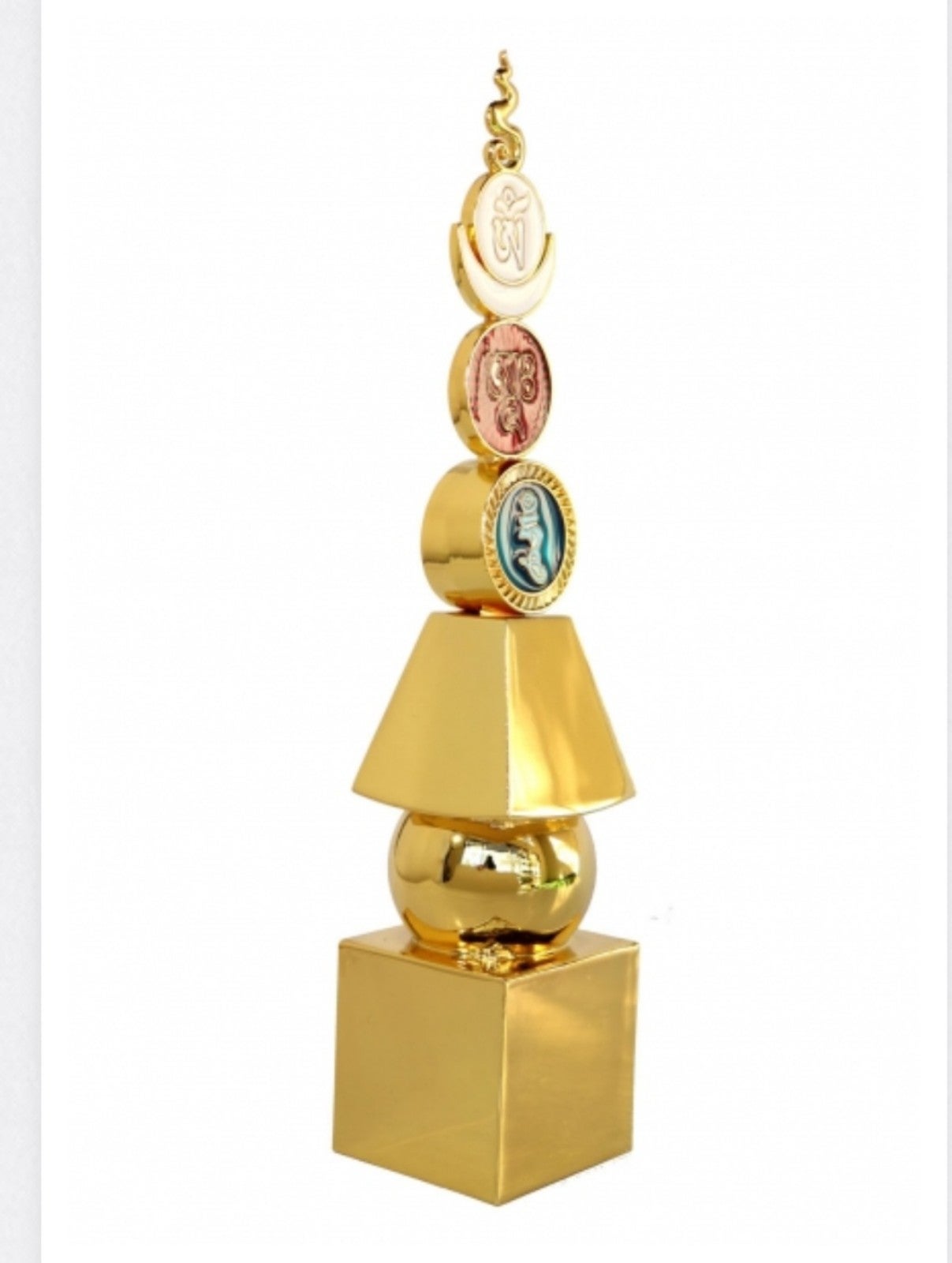 9.75 Five Element Pagoda With Om Ah Hum Feng Shui