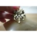 Vintage Coro crown shaped marquise crystals and moonstone brooch