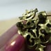 Vintage Coro crown shaped marquise crystals and moonstone brooch
