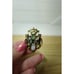 Vintage Coro crown shaped marquise crystals and moonstone brooch