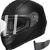 GLX GX11 Compact Motorcycle Helmet -Black, Large - Full Face w/ Tinted Visor