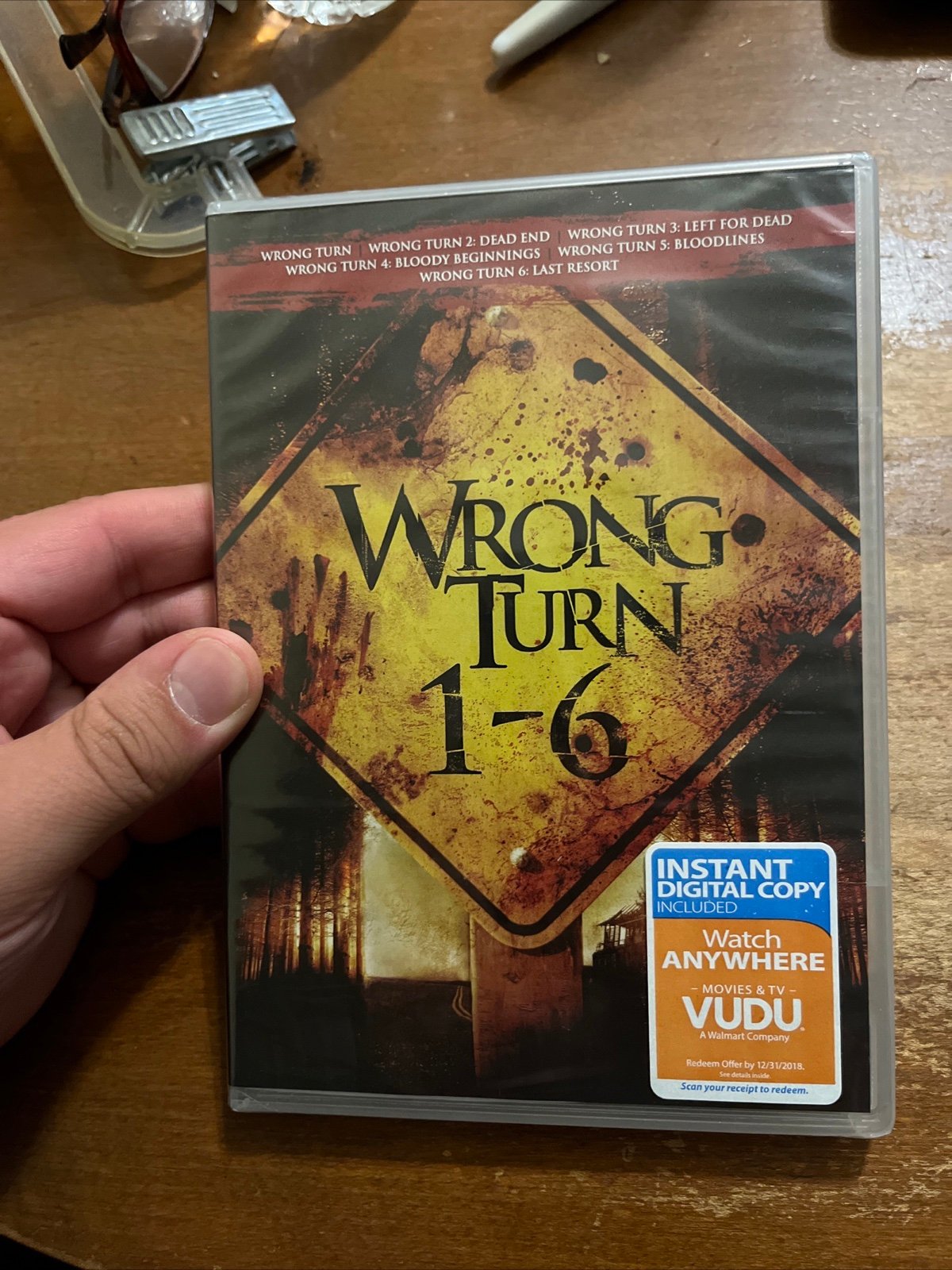 Wrong Turn 1-6 DVD Movie Videos 2017 6-Disc Set Scary Cult Horror OOP BRAND NEW