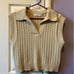 Beige Sweater Vest