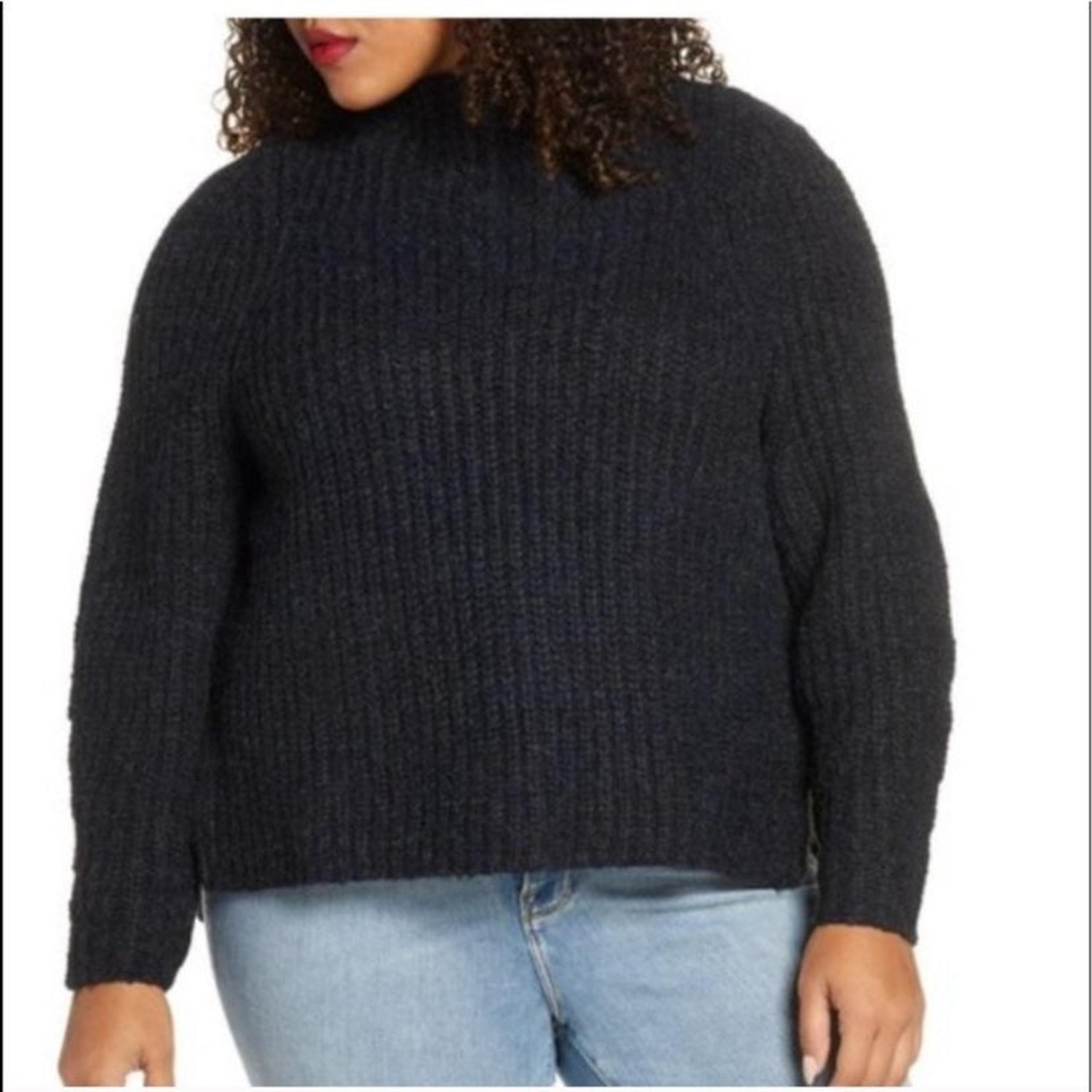 Leith Dolman Sleeve Ribbed Turtleneck 4