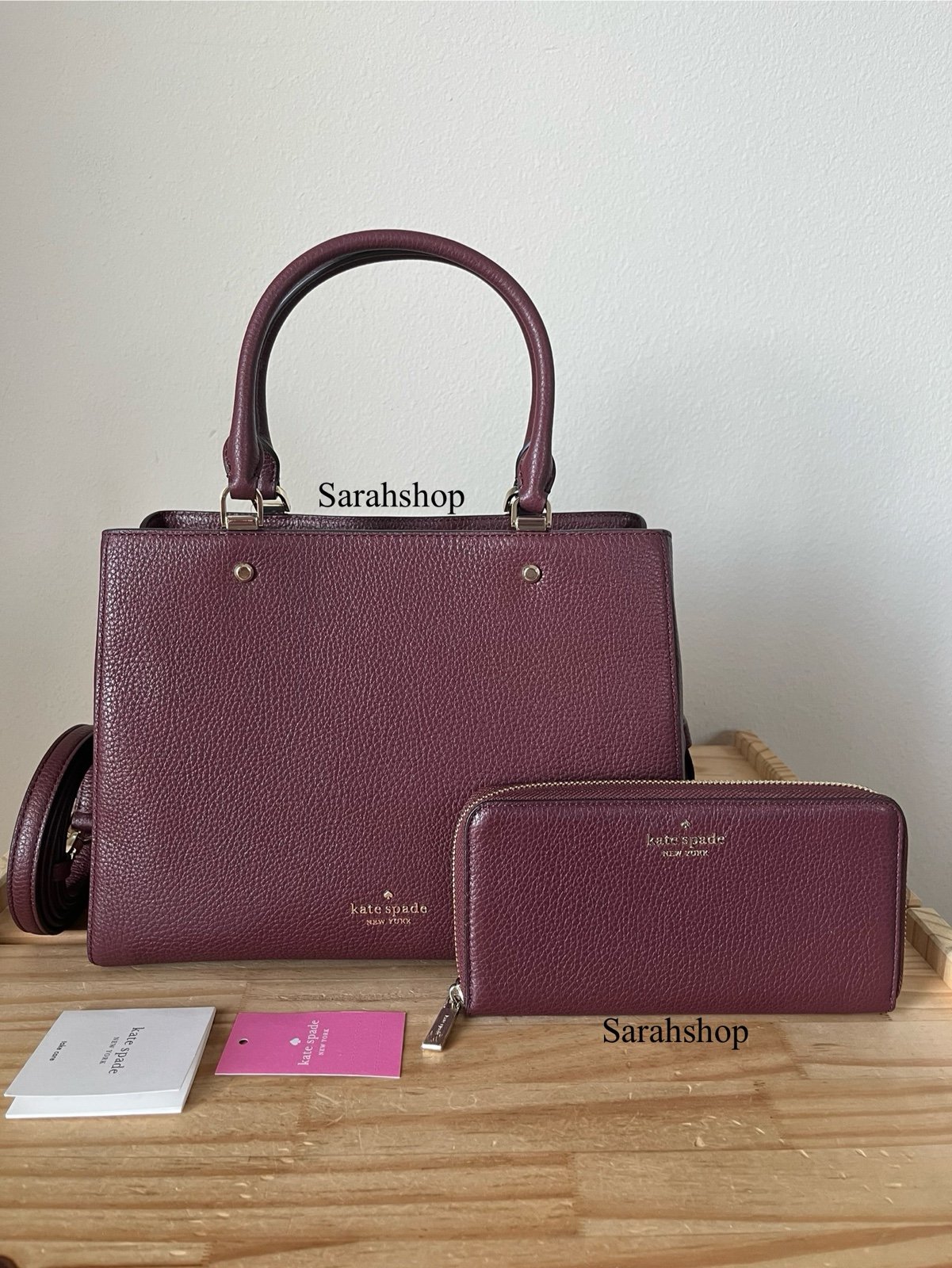 Kate Spade Leila medium satchel set