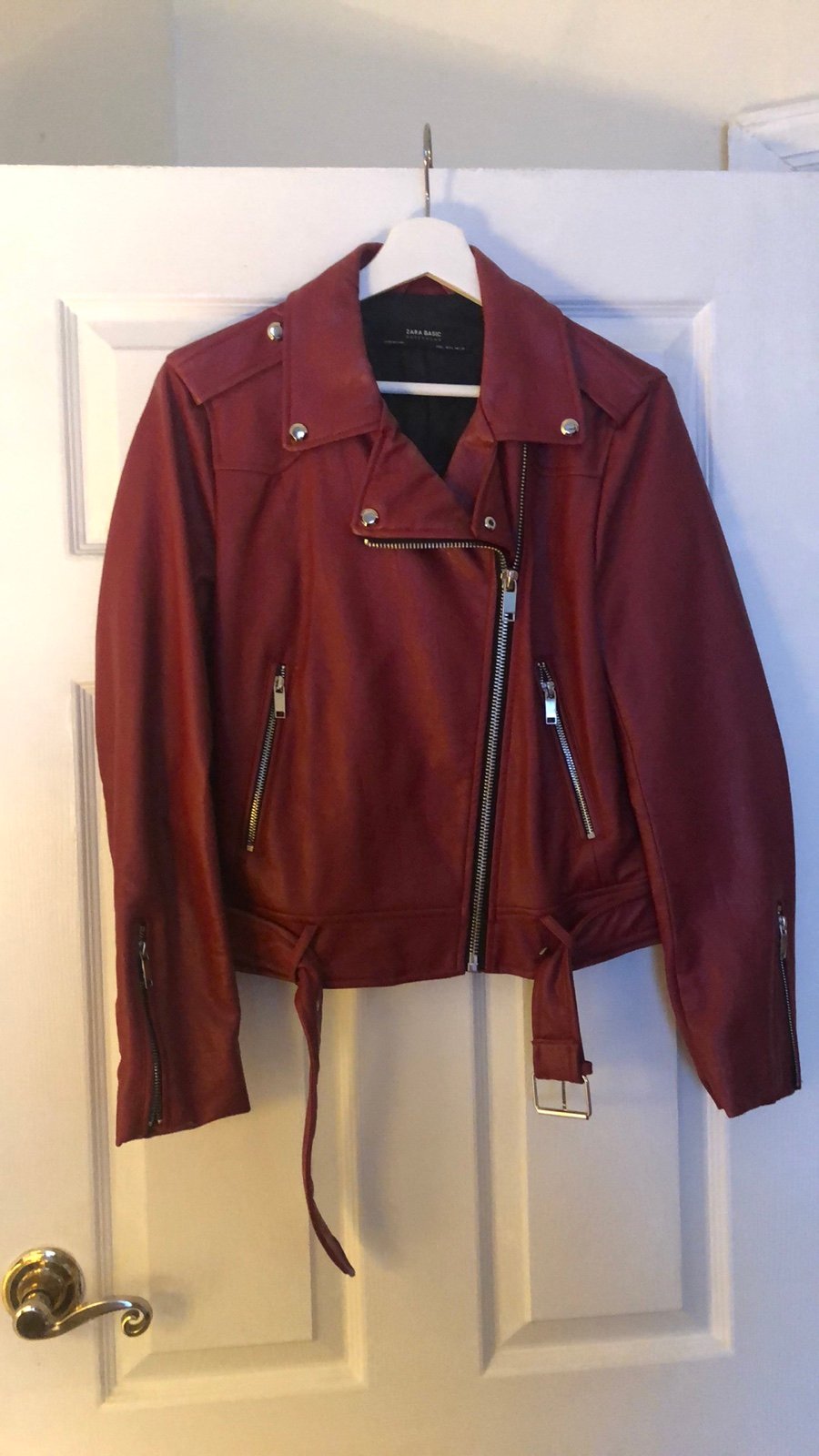 Faux leather jacket
