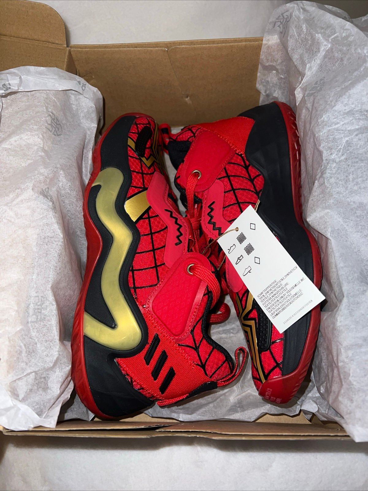 Adidas Donovan Mitchell D.O.N Issue #3 Spiderman GS Unreleased Youth Sz 5