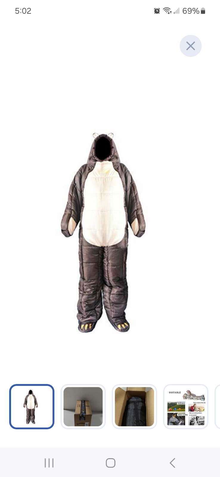 Mummy Humanoid indoor/outdoor camping adult sleeping bear bag/windproof/new