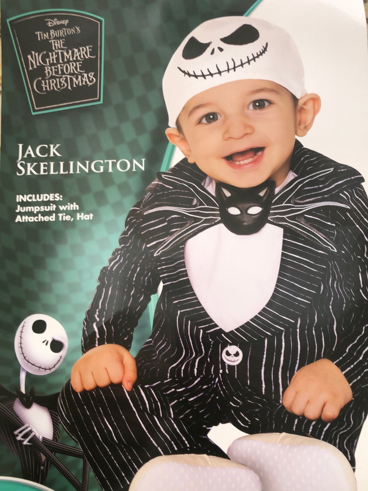 Jack Skellington For Infants 12-18 months Brand New
