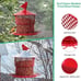 Bird Feeder for Outside Hanging, Squirrel Proof Hanging Metal Bird Feeders,Mesh