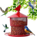 Bird Feeder for Outside Hanging, Squirrel Proof Hanging Metal Bird Feeders,Mesh
