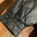 Vintage 80s Seventh Avenue Black Leather Men’s Cincher Trench Coat Grunge M