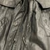 Vintage 80s Seventh Avenue Black Leather Men’s Cincher Trench Coat Grunge M