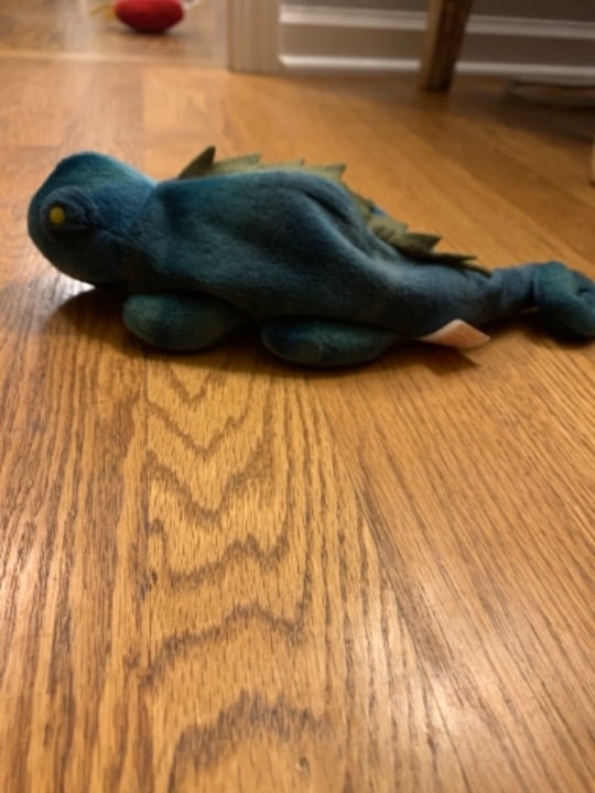 IGGY beanie baby- teal chameleon