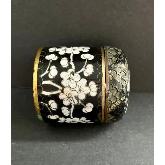 Distressed Floral Table Top Decor Box